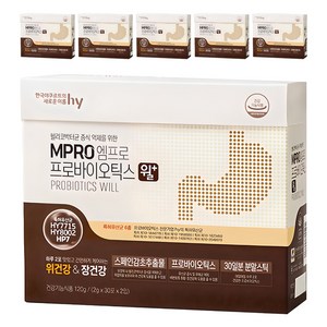 엠프로 프로바이오틱스 윌 플러스 유산균, 120g, 6개