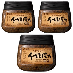 샘표 국산 서리태 토장, 3개, 900g