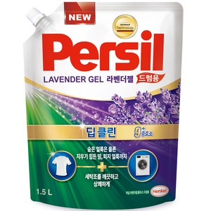 퍼실 딥클린 라벤더젤 플러스 드럼용 액상세제 라벤더 코튼향 리필, 1.5L, 1개입, 1개