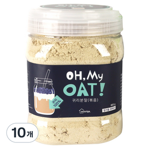 우리가스토리 캐나다산 볶은 귀리가루, 800g, 10개