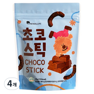또또맘 초코스틱 현미과자, 25g, 4개, 초코맛