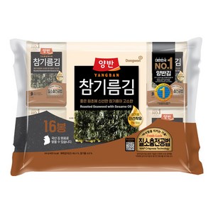 양반 참기름김, 4g, 16개
