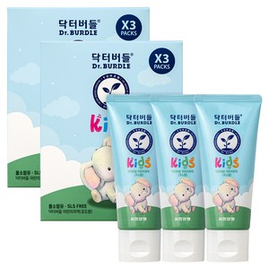 닥터버들 어린이 치약 포도향, 60g, 6개