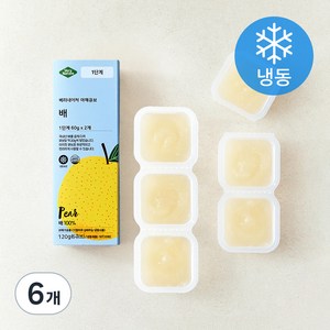 베리네이처 야채큐브 다진 배 1단계 (냉동), 60g, 6개