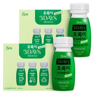 GRN 초록이 쓰리데이즈 시즌2 사과맛, 1회분, 6개