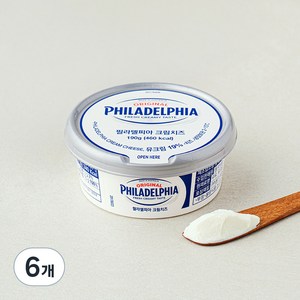 필라델피아 크림치즈, 190g, 1개입, 6개