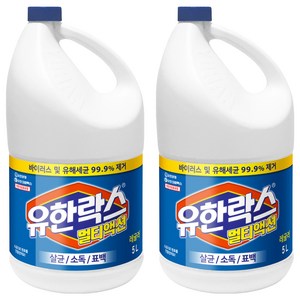 유한락스 멀티액션 레귤러, 5L, 2개
