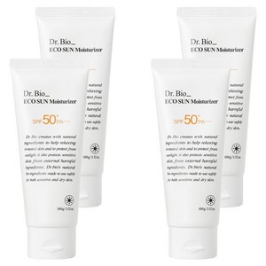 닥터바이오 에코 선크림 모이스처라이저 SPF50+ PA++++, 100g, 4개