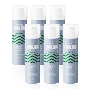 도루코 쿨링 쉐이빙 폼 프레쉬 허브, 6개, 210ml