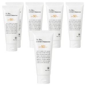 닥터바이오 에코 모이스처라이저 선크림 SPF50+ PA++++, 100g, 6개