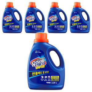 유한젠 멀티액션 액체형 산소계 표백제, 2.25L, 1개입, 5개