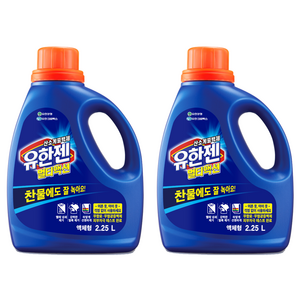 유한젠 멀티액션 액체형 산소계 표백제, 2.25L, 1개입, 2개
