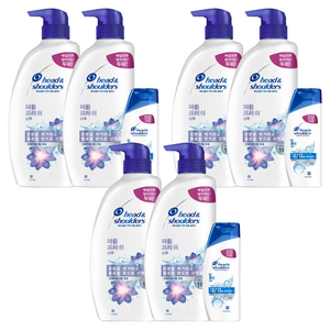 헤드앤숄더 퍼퓸 프레쉬 샴푸 800ml x 2p + 딥클린 샴푸 90ml x 1p 세트, 3세트