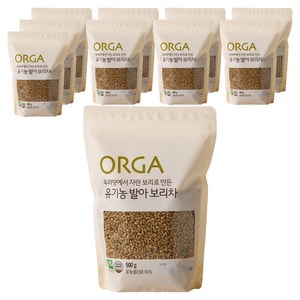 올가홀푸드 발아 보리차, 500g, 1개입, 10개