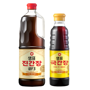 샘표 진간장 금F3 1.7L + 국간장 500ml, 1세트
