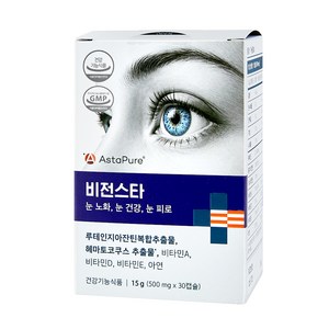 나우케어 비전스타 루테인지아잔틴 5 : 1 루테인 아스타잔틴 눈영양제 15g, 1개, 30정