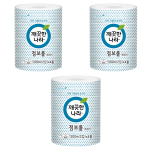 깨끗한나라 ECO 2겹 점보롤 화장지, 300m, 3개, 4롤