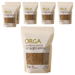 올가홀푸드 발아 보리차, 500g, 1개입, 6개