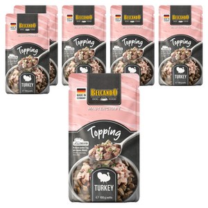 벨칸도 강아지 마스터크래프트 토핑 간식, 100g, 6개, 칠면조