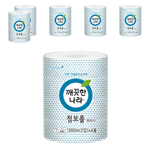 깨끗한나라 ECO 2겹 점보롤 화장지, 300m, 6개, 4롤