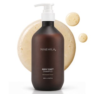 나인밀라 카밍비어 맥주효모 샴푸, 500ml, 1개