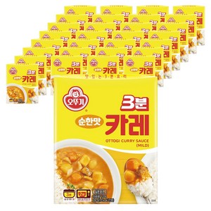 오뚜기3분 카레 순한맛, 200g, 40개