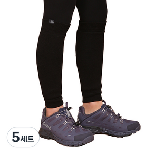 LIBERO 마운틴 레그워머 2p, 블랙, 5세트