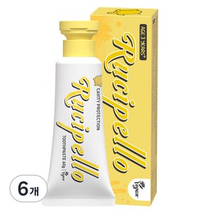 루치펠로 멜레멜레 저불소 키즈 치약, 60g, 6개