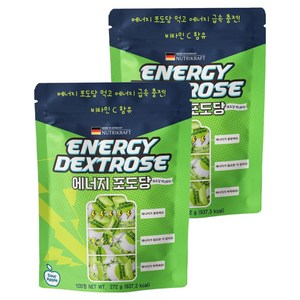 뉴트리크라프트 에너지 포도당 캔디 사과맛 100p, 272g, 2개