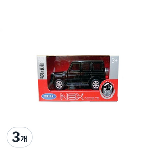 웰리 4.75 벤츠 G-CLASS 다이캐스트, 블랙, 3개