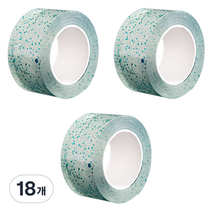 알로데 스팽글 버블 양면테이프 3cm x 5m, TYPE02 그린, 18개