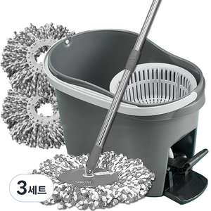 예밀 페달 통돌이 회전 걸레 프리미엄형 세트, 3세트