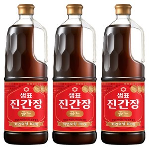 샘표 진간장 골드, 1.7L, 3개