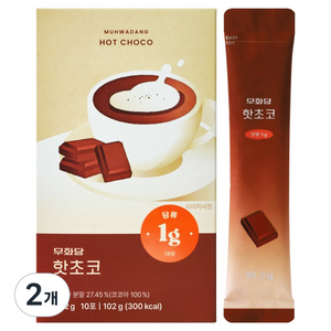 무화당 알룰로스 핫초코 코코아, 10.2g, 10개입, 2개
