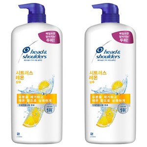 헤드앤숄더 두피 토탈 솔루션 샴푸 시트러스 레몬, 1.1L, 2개