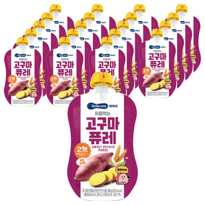 베베쿡 처음먹는 퓨레, 고구마, 80g, 20개