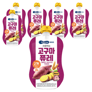 베베쿡 처음먹는 퓨레, 고구마, 80g, 6개
