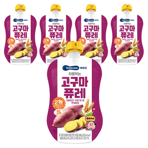 베베쿡 처음먹는 퓨레, 고구마, 80g, 5개