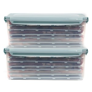 나누담 냉동 삼겹 생선 보관 트레이 용기 3L, 2개입, 1세트