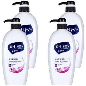 하나로 플러스 손상모발케어 샴푸린스겸용, 680ml, 4개