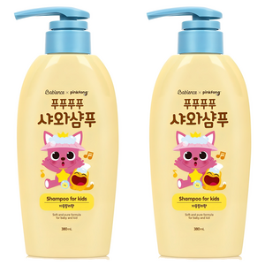 베비언스 핑크퐁 푸푸푸푸 샤와샴푸 자몽릴리향, 380ml, 2개