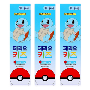 페리오 키즈 포켓몬스터 치약, 사과향, 3개