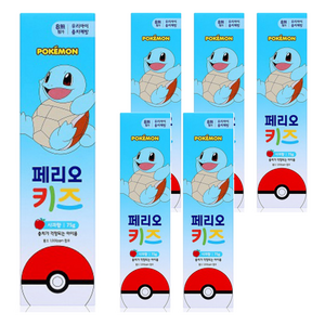 페리오 키즈 포켓몬스터 치약, 사과향, 6개