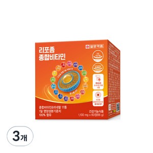 일양약품 리포좀 종합비타민 66g, 3개, 60정