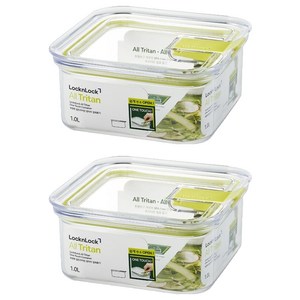 락앤락 올트라이탄 원터치 밀폐용기, 2개, 1L