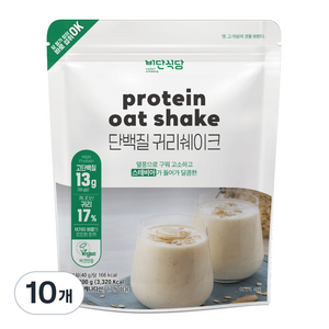 비단식당 단백질 귀리쉐이크, 800g, 10개