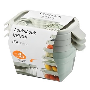 락앤락 착착 밀폐용기, 1세트, 230ml(3P)