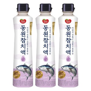 동원 참치액 순, 500g, 3개