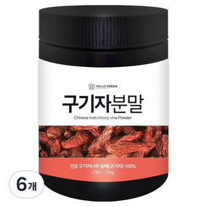 헬로우그린 구기자 분말, 300g, 6개