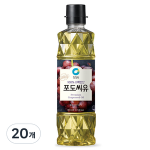 청정원 포도씨유, 900ml, 20개